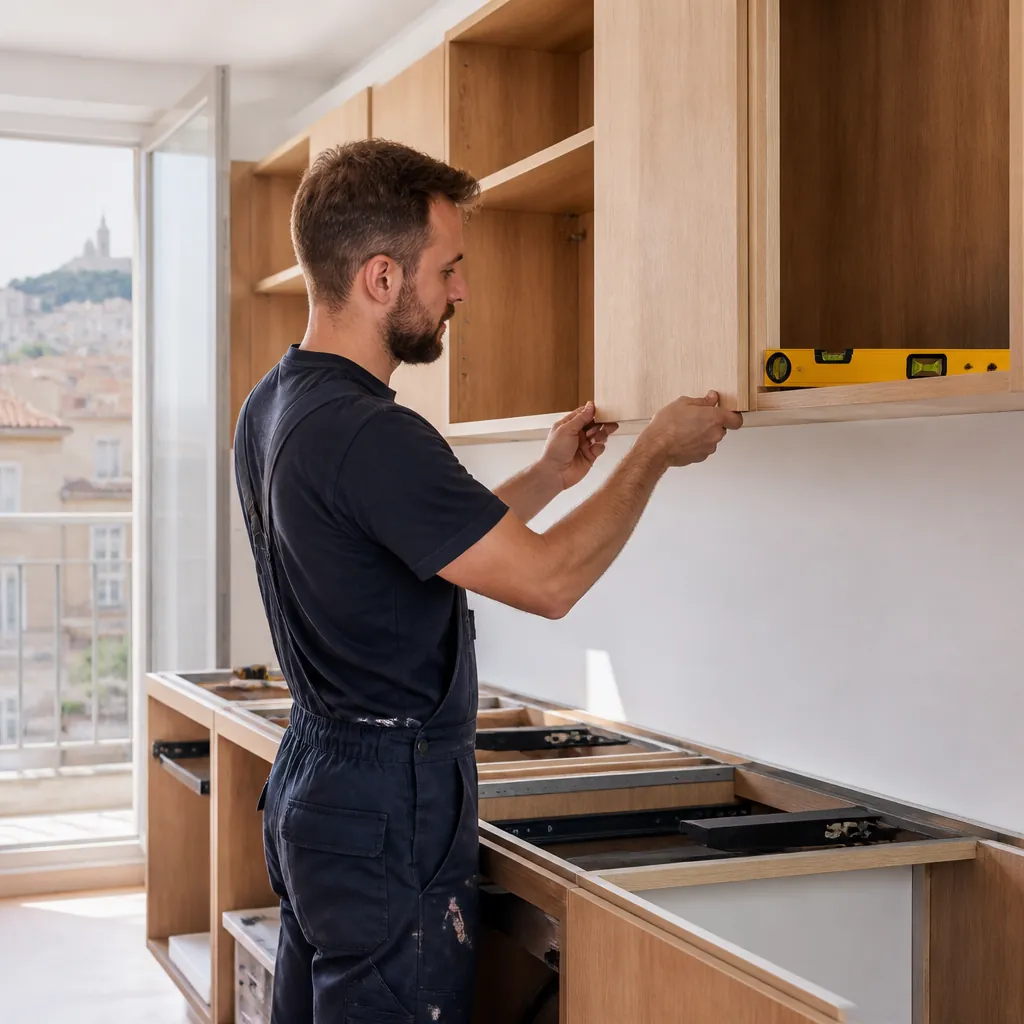 Pose de cuisine et menuiserie à Marseille — Multi-Service 13